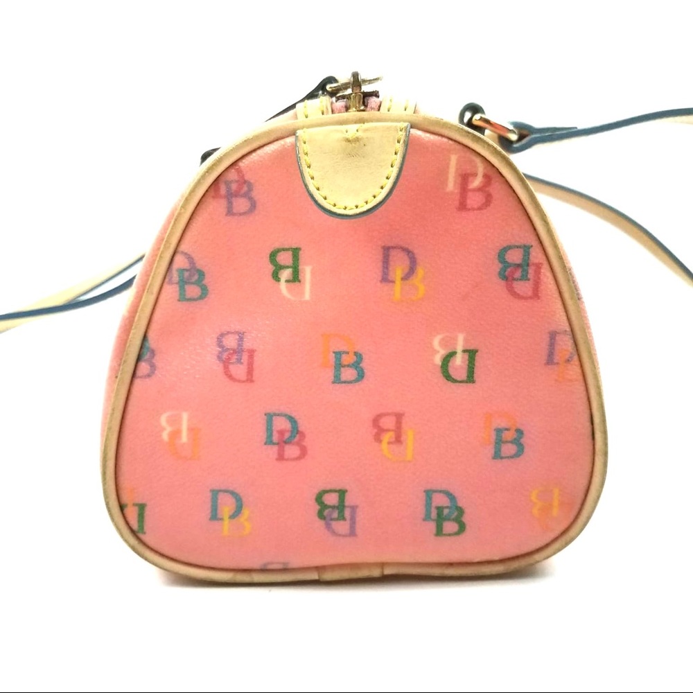 DOONEY & BOURKE Pink Monogram Barrel Handbag Purse - Picture 3 of 8